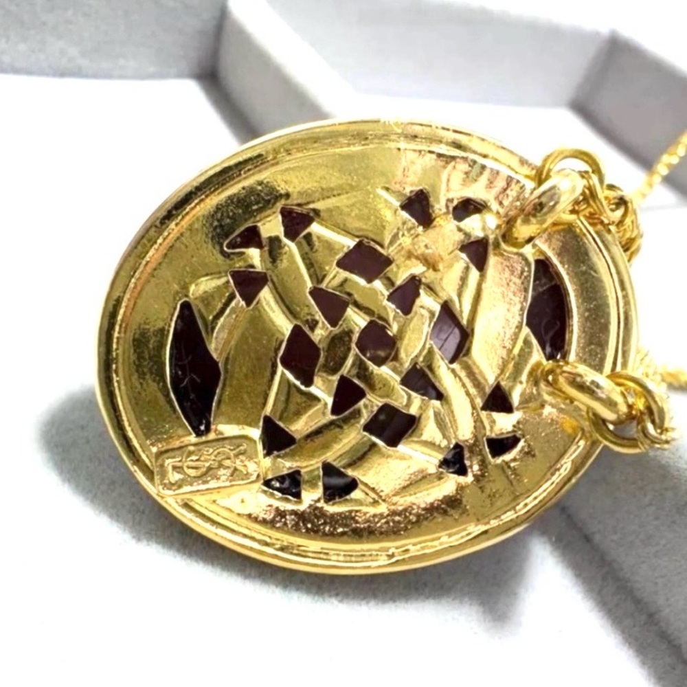 YVES SAINT LAURENT Vintage Gold Tone Necklace 18.5β - Picture 11 of 16